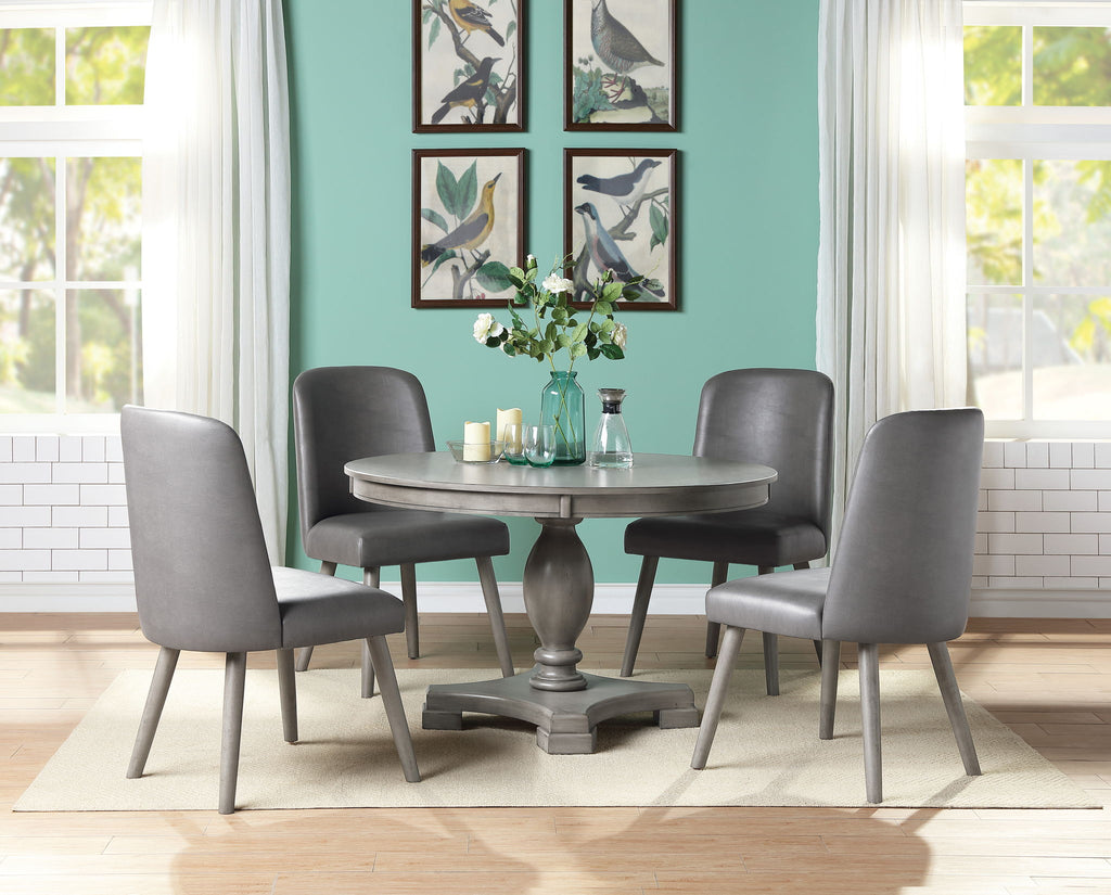 Waylon 5-Piece Dining Room Set - Gray / Oak