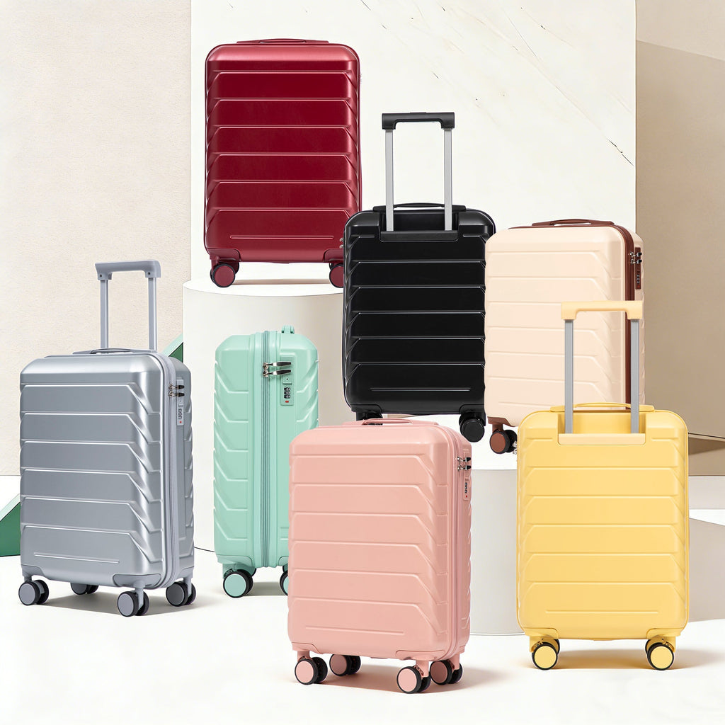 20 Inch ABS Hard Shell Travel Checked Luggage - Yellow