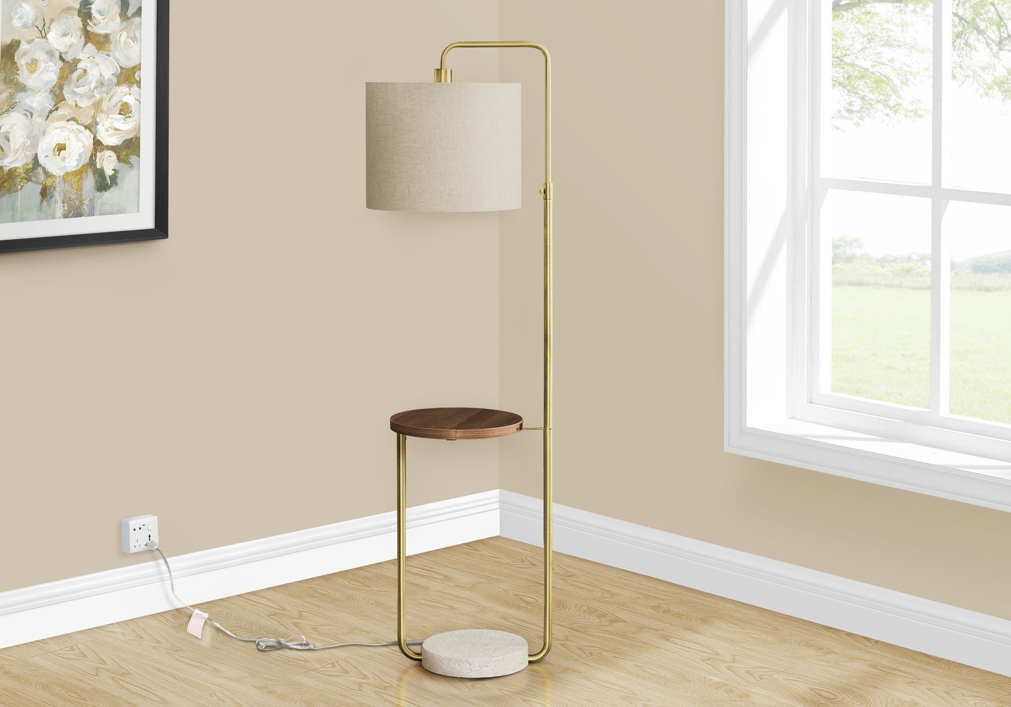 Floor Lamp USB Port Included Lighting