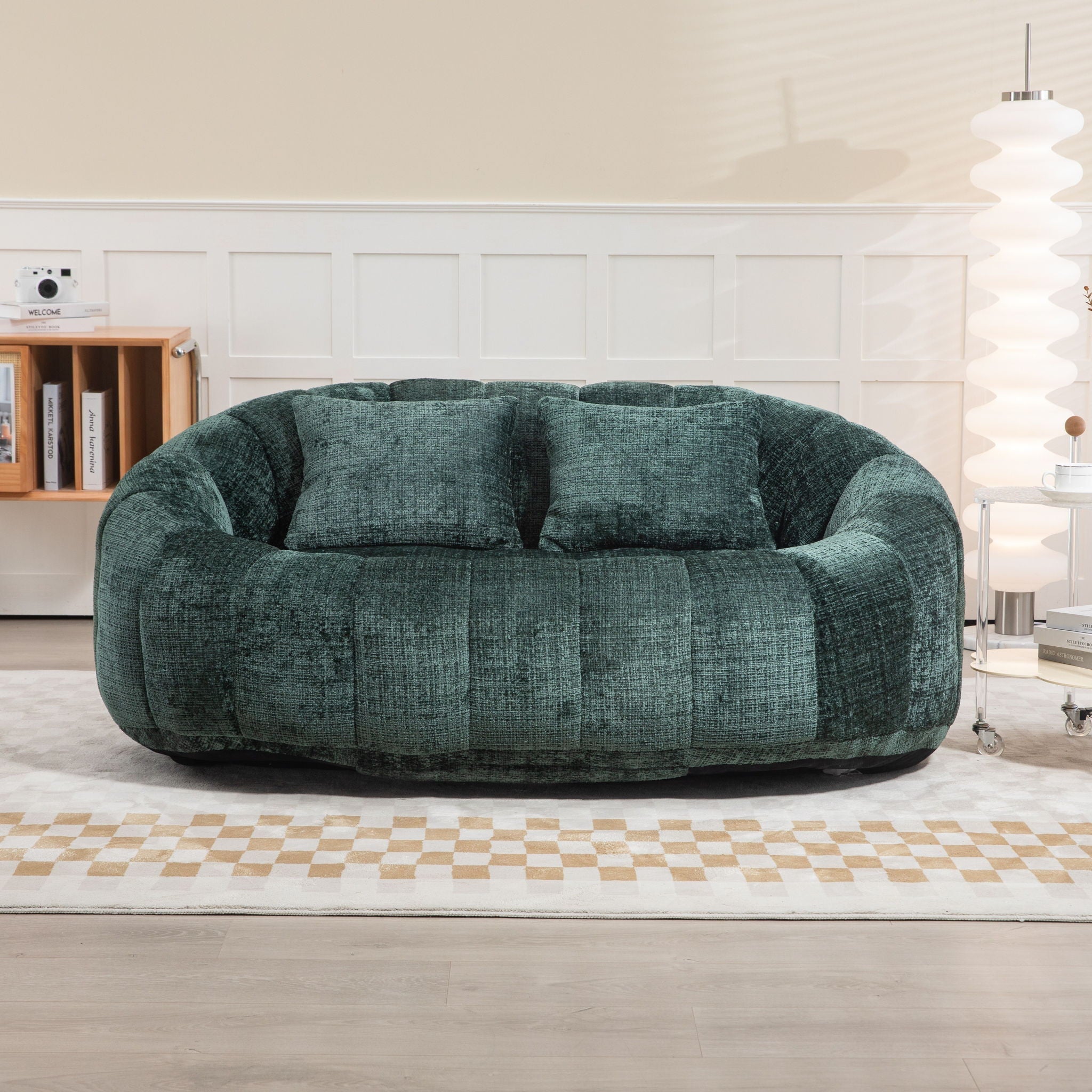 Bean Bag Lazy Sofa, Durable Comfort Lounger High Back Bean Bag Chair Couch