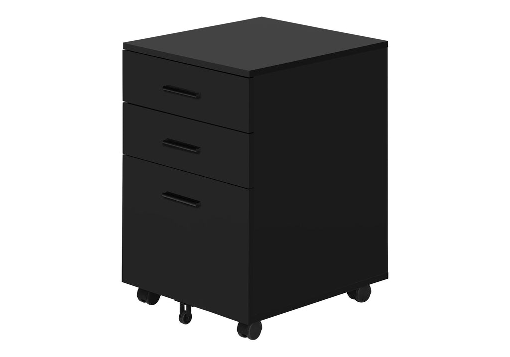 File Cabinet, Rolling Mobile Storage Drawers, Contemporary Office Cabinet