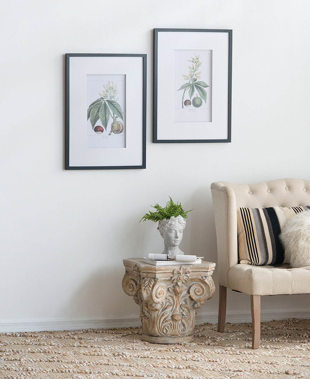 19.7x27.6 Botanical Wall Arts, Set of 2