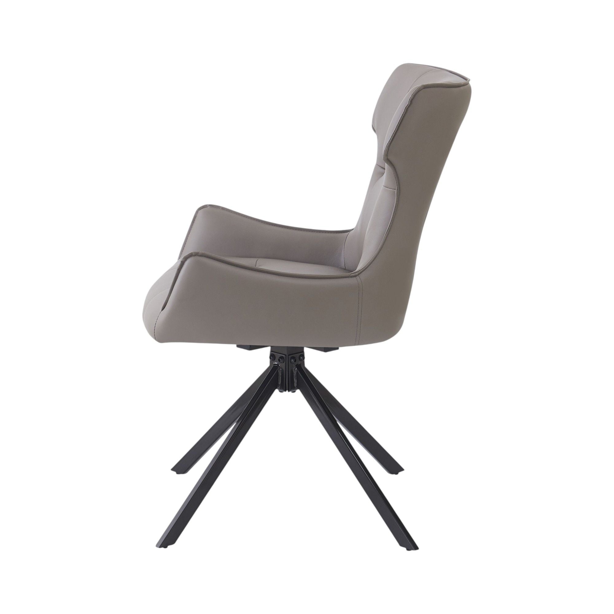Damita - Side Chair With Swivel (Set of 2) - Camel
