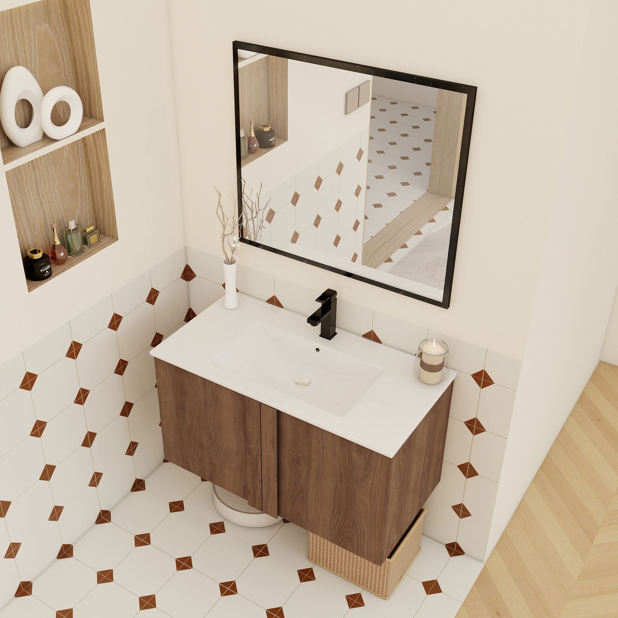 Floating Bathroom Vanity With Sink Combo