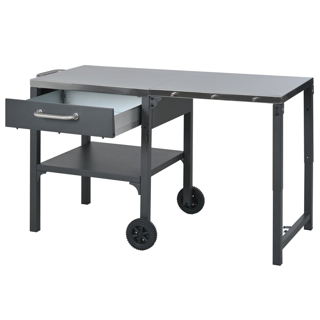 Outdoor Kitchen Cart Foldable Outdoor Prep Station