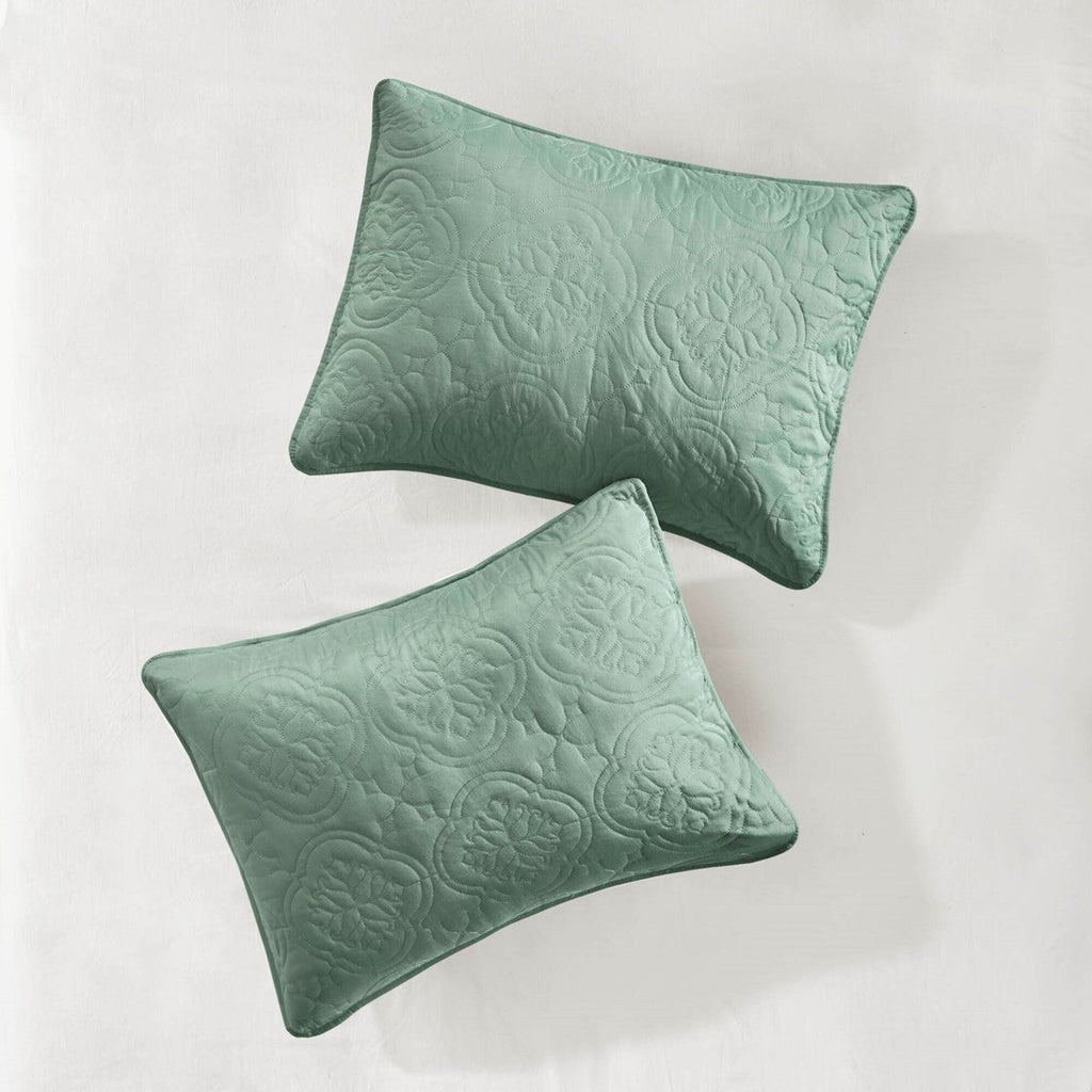 3 Piece Reversible Bedspread Set Seafoam King/Cal King