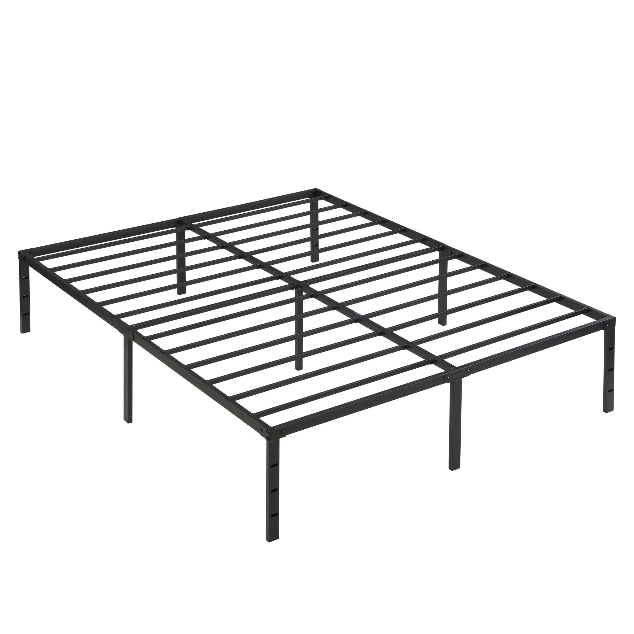 Queen Size Platform Bed with Quiet Support - Black