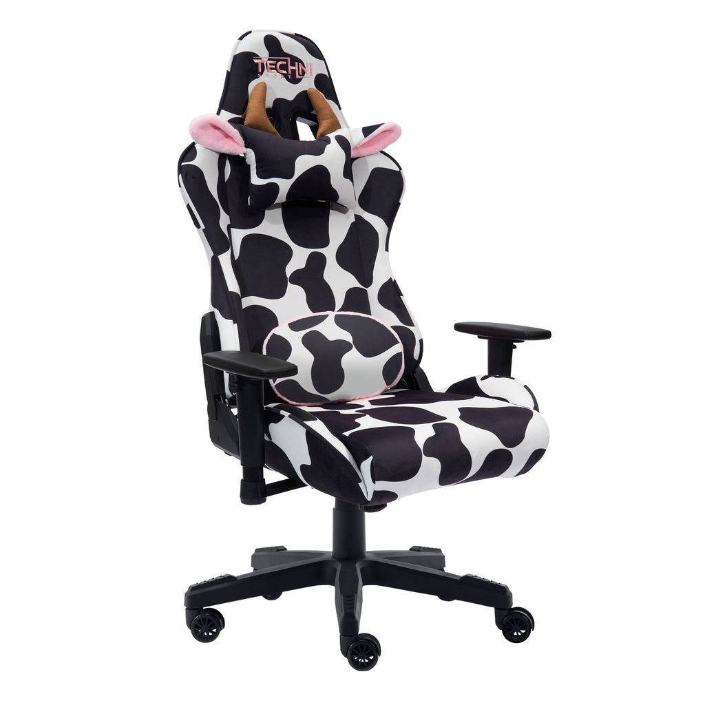 TS85 Cow Print LUXX Series Gaming Chair