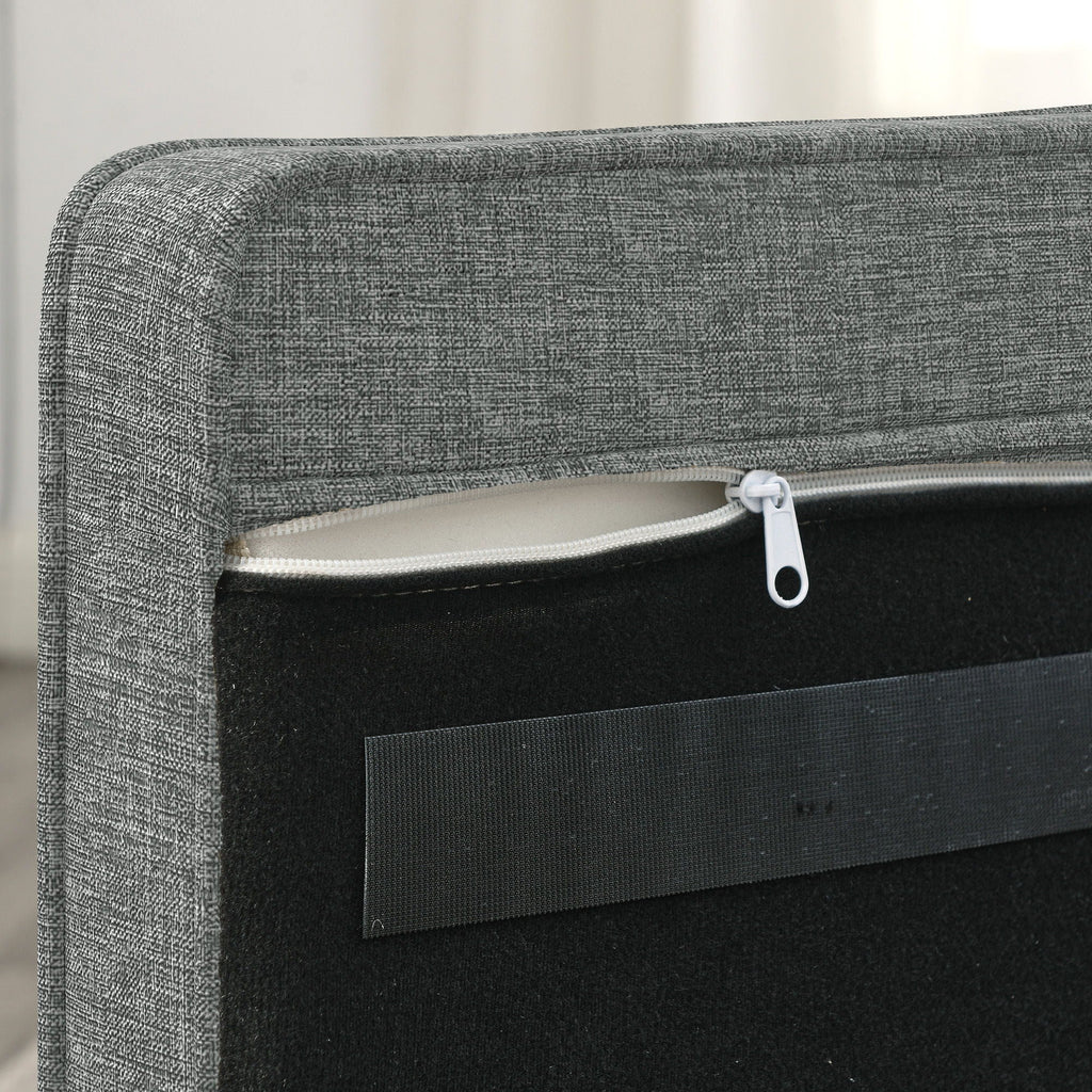 Modern Elegant Rectangle Pet Bed, Durable Elevated Dog Sofa