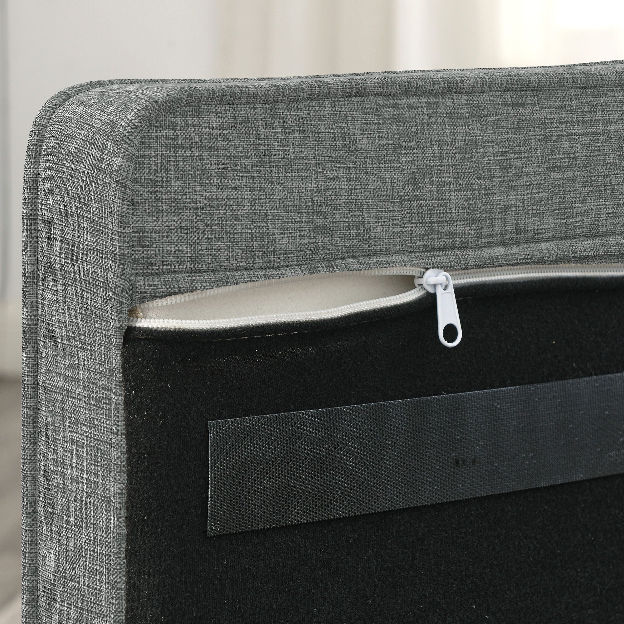 Modern Elegant Rectangle Pet Bed, Durable Elevated Dog Sofa