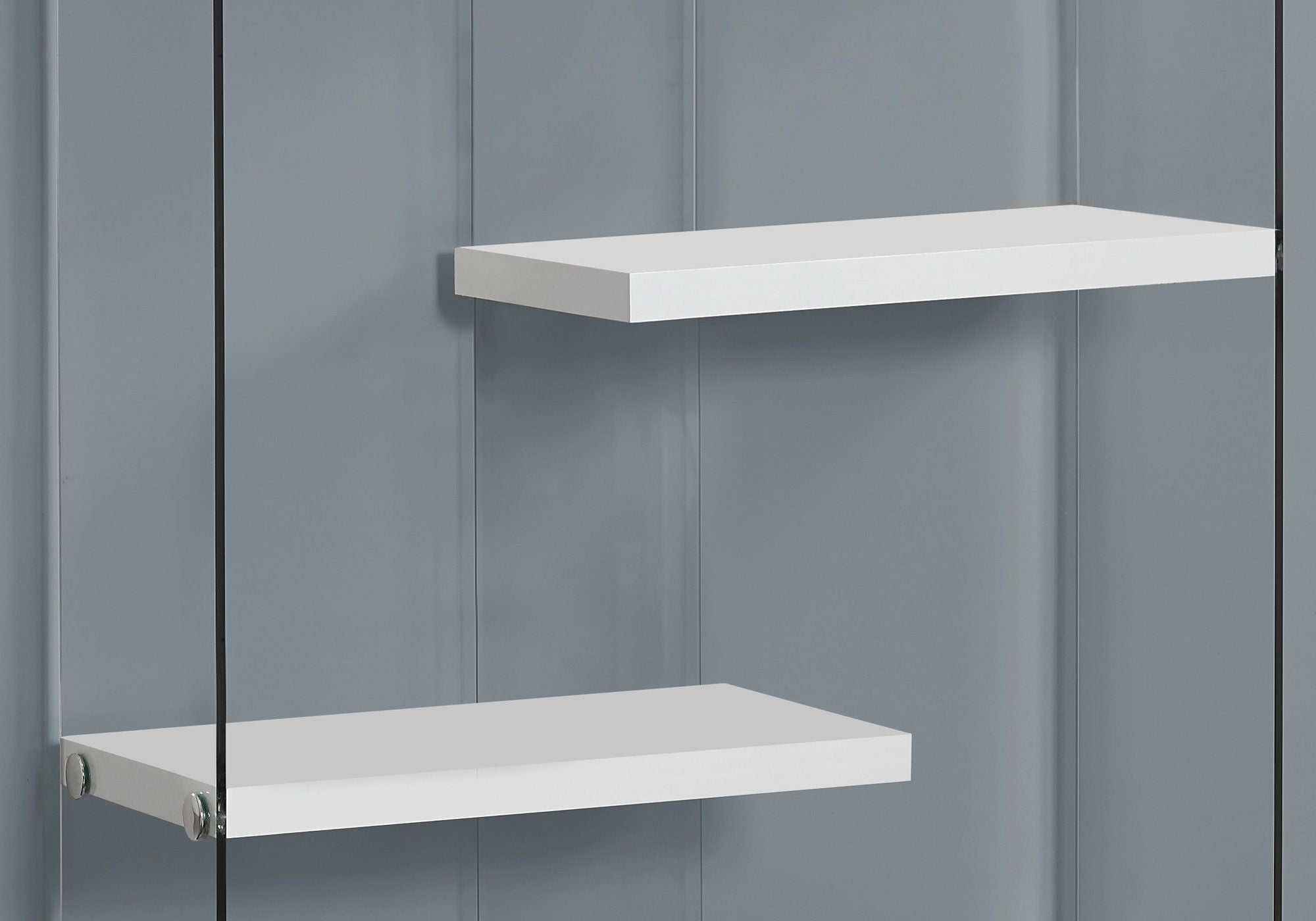 5-Tier Glossy White Bookshelf for Office and Home