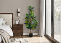 49" Tall Artificial Plant Fiddle Tree with Real Touch Leaves