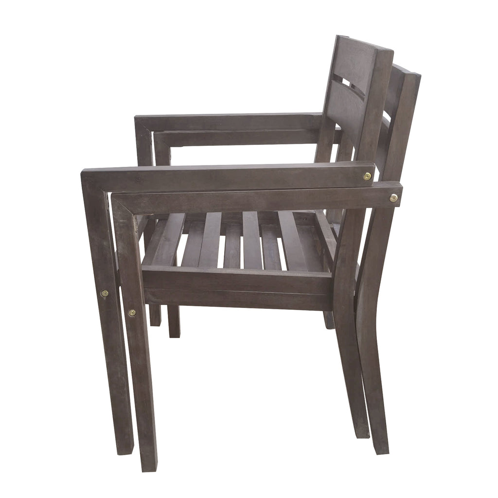 U_Style 7 Pieces Acacia Wood Outdoor Dining Set with Cushions