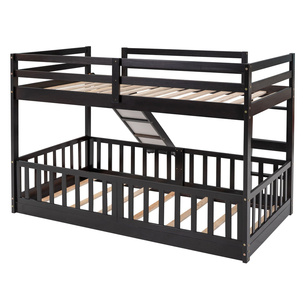 Bunk Bed With Convertible Ladder And Slide