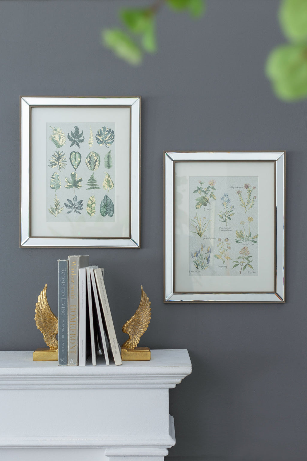 Set of 2 Liana Mirror Framed Wall Art