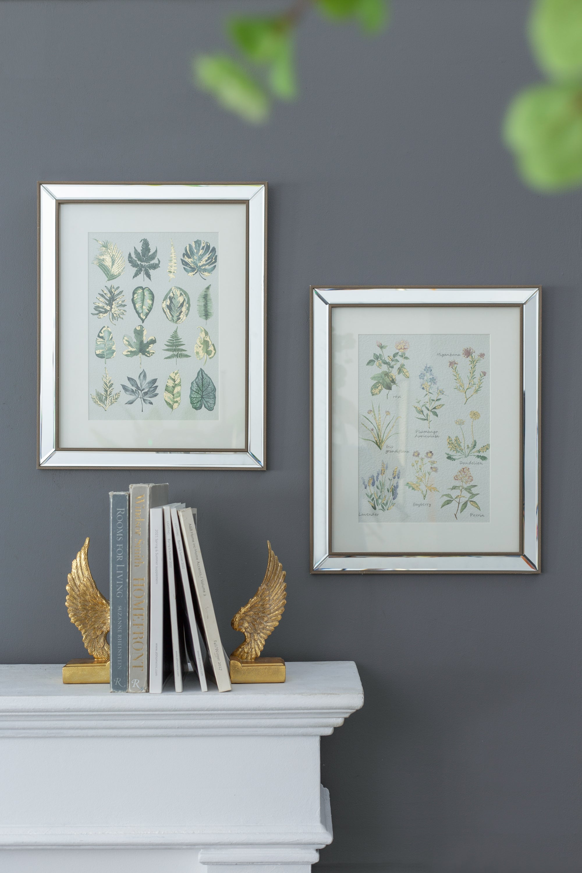 Set of 2 Liana Mirror Framed Wall Art