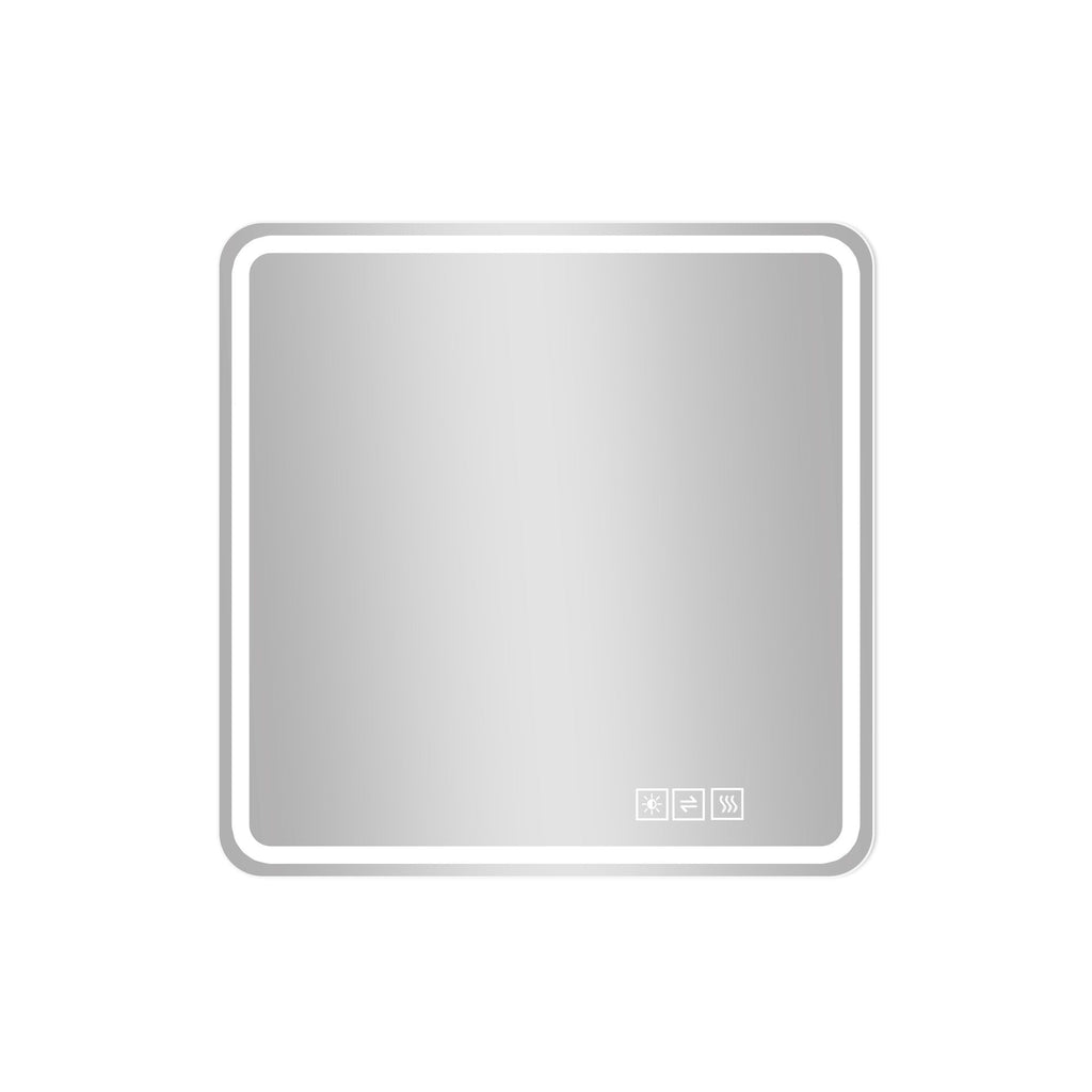 LED Bathroom Mirror with Anti-Fog, Rust Resistance, and Tri-Color Lighting