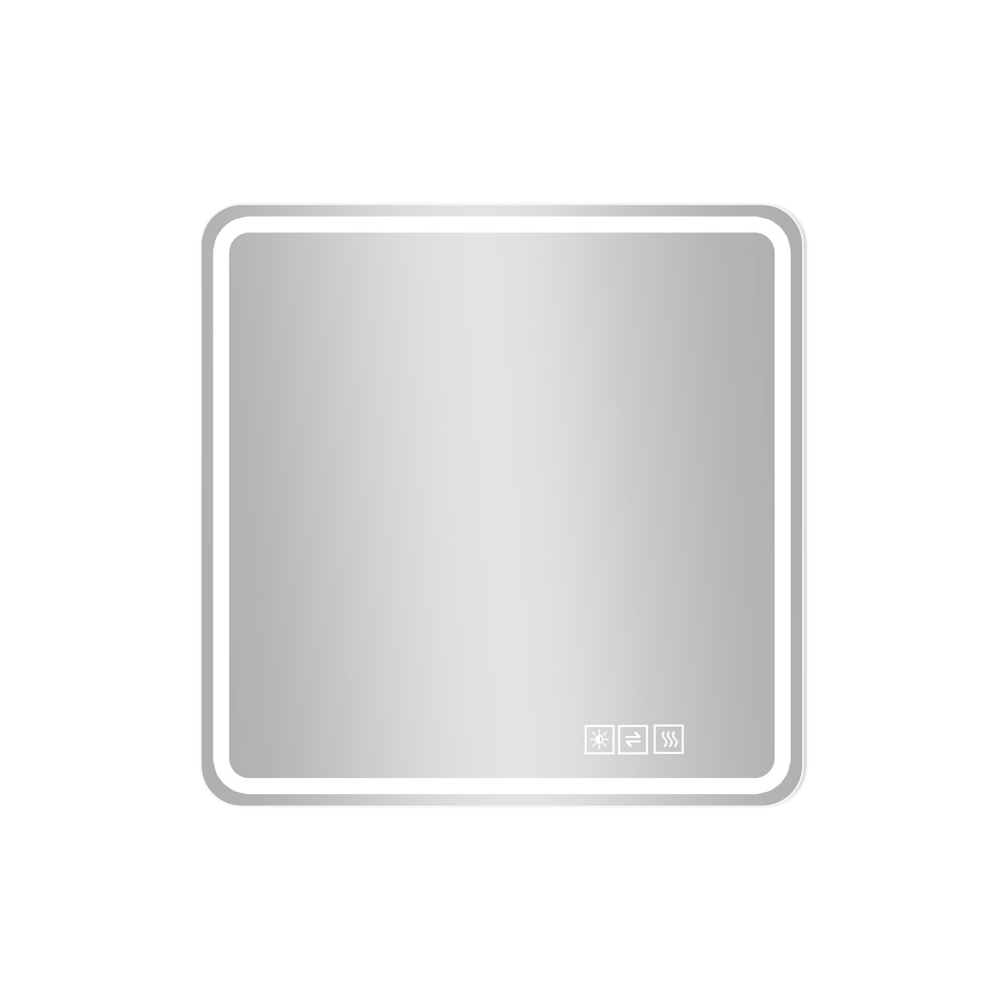 LED Bathroom Mirror with Anti-Fog, Rust Resistance, and Tri-Color Lighting