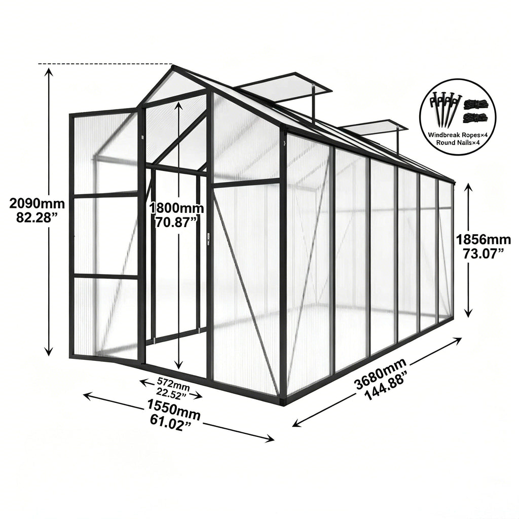 Gain Height Windproof house With Raised Base