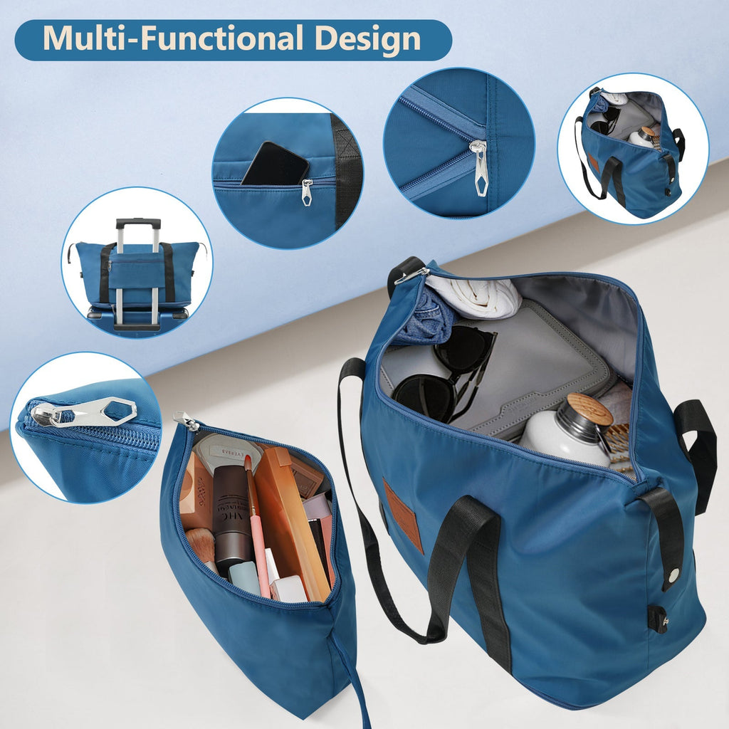 Hardshell Luggage Sets 6 Piece Suitcase Set Blue