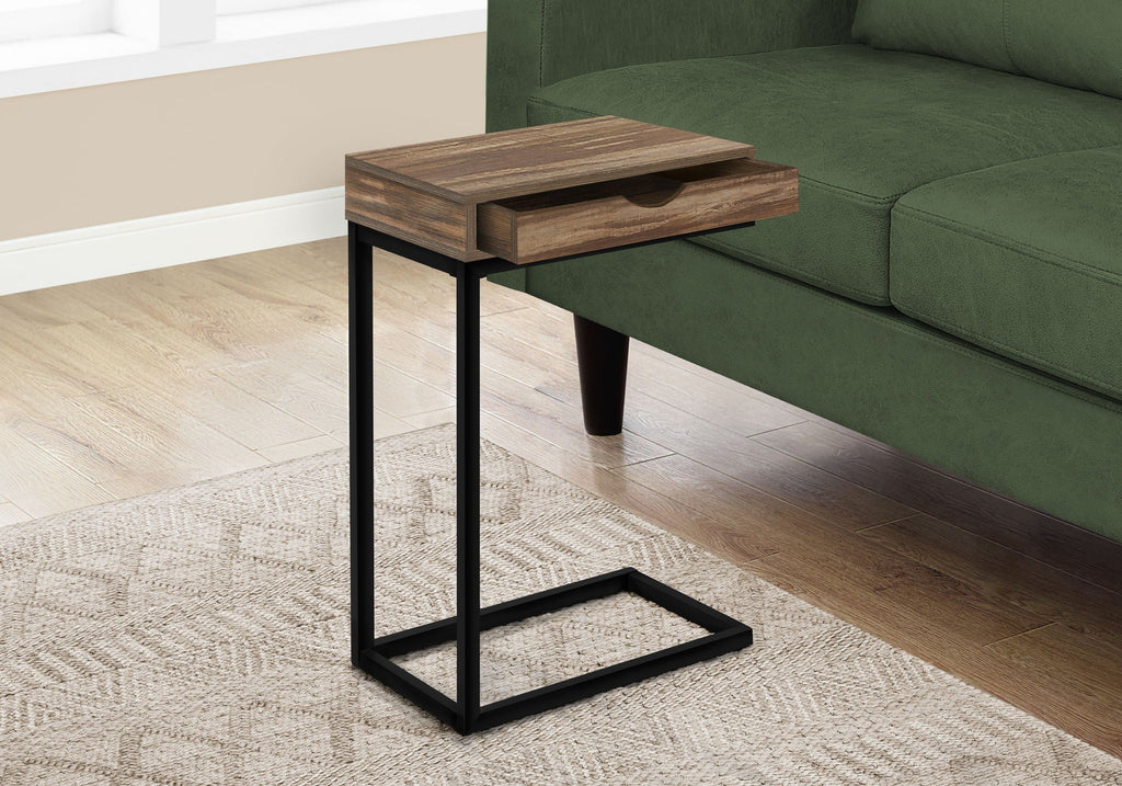 Accent Table, C - Shaped Contemporary Elegant Design