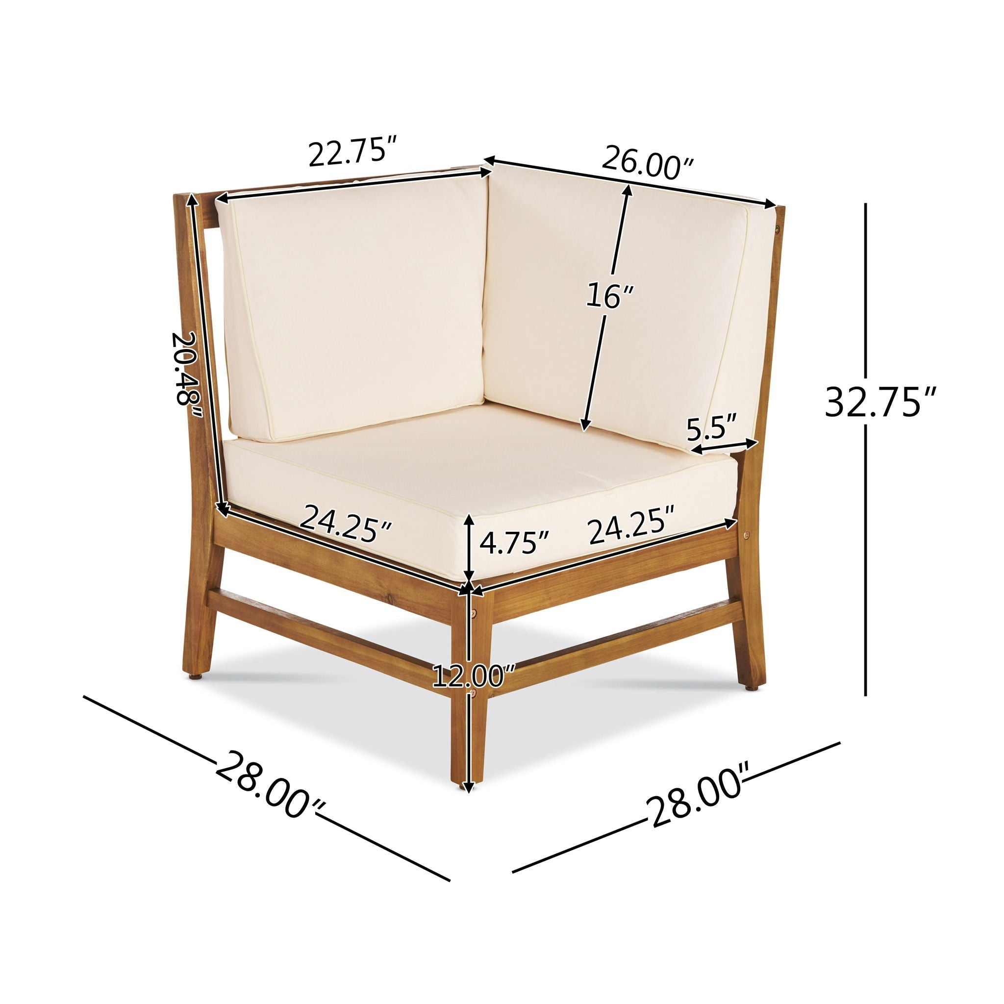 Perla Corner Chair