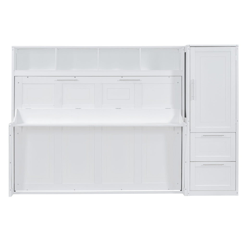 Space Saving Murphy Wall Bed With Closet And Drawers