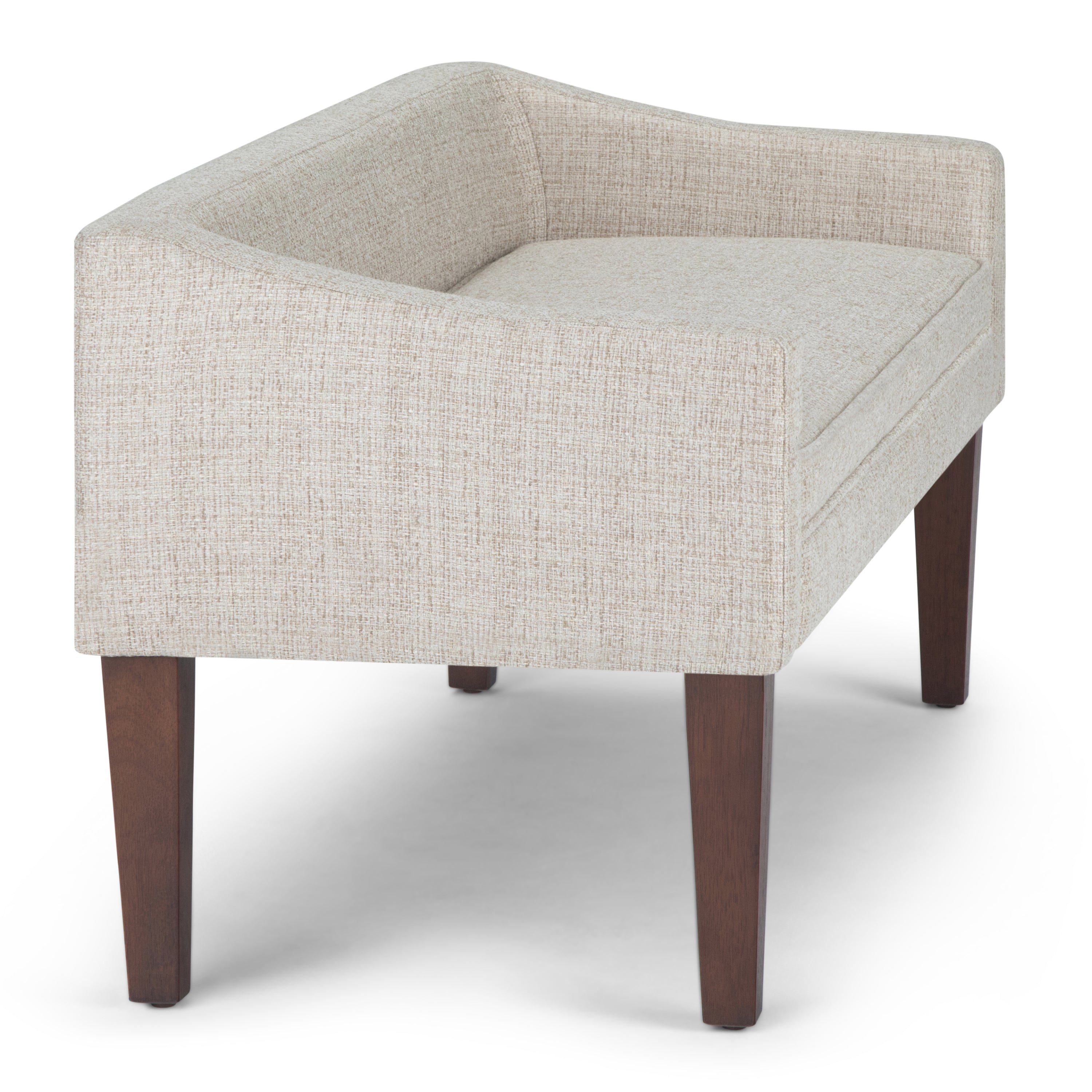 Parris Upholstered Bench - Platinum