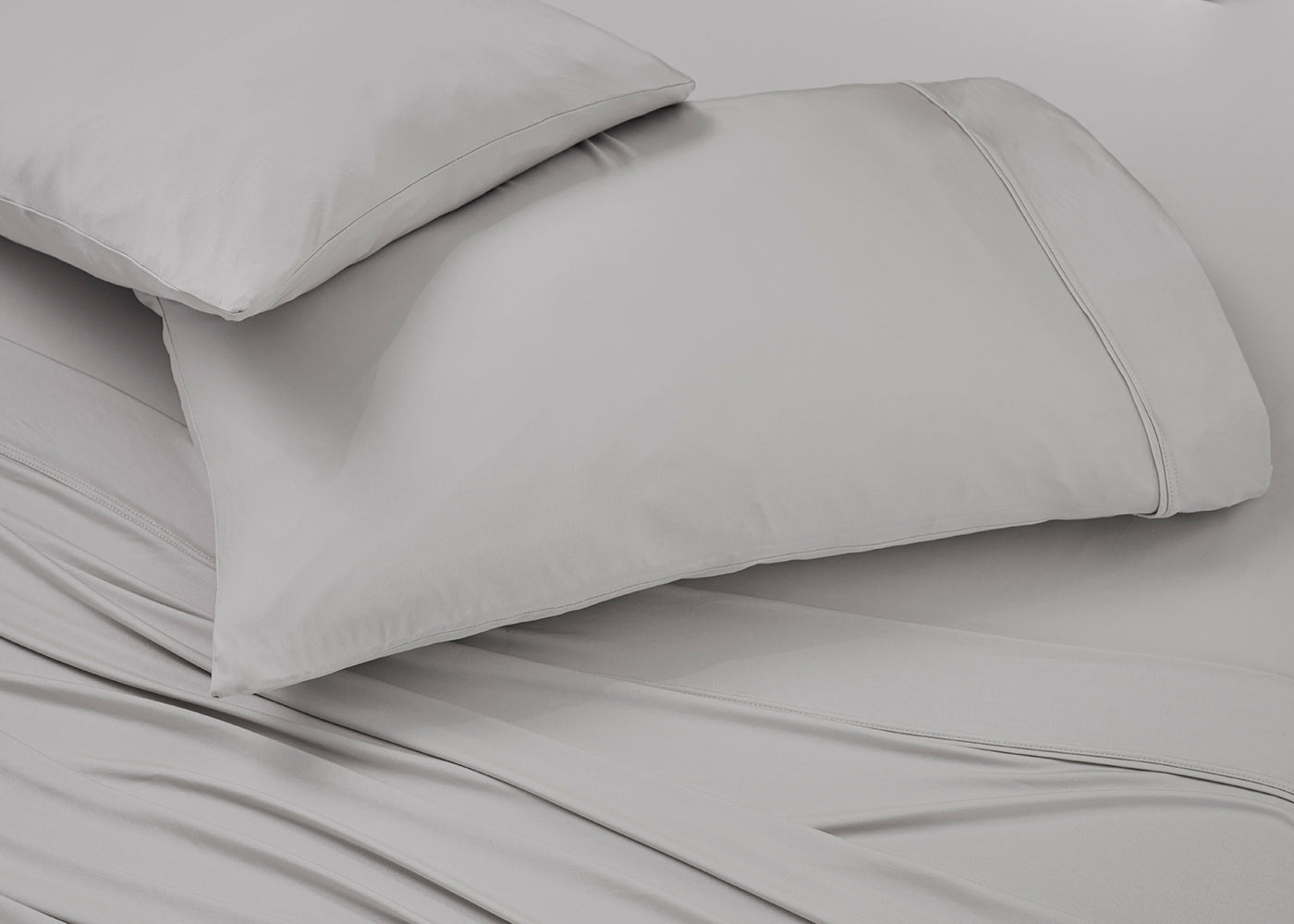 BedGear Ver-Tex Pillowcase 2pc Set, Light Grey, King