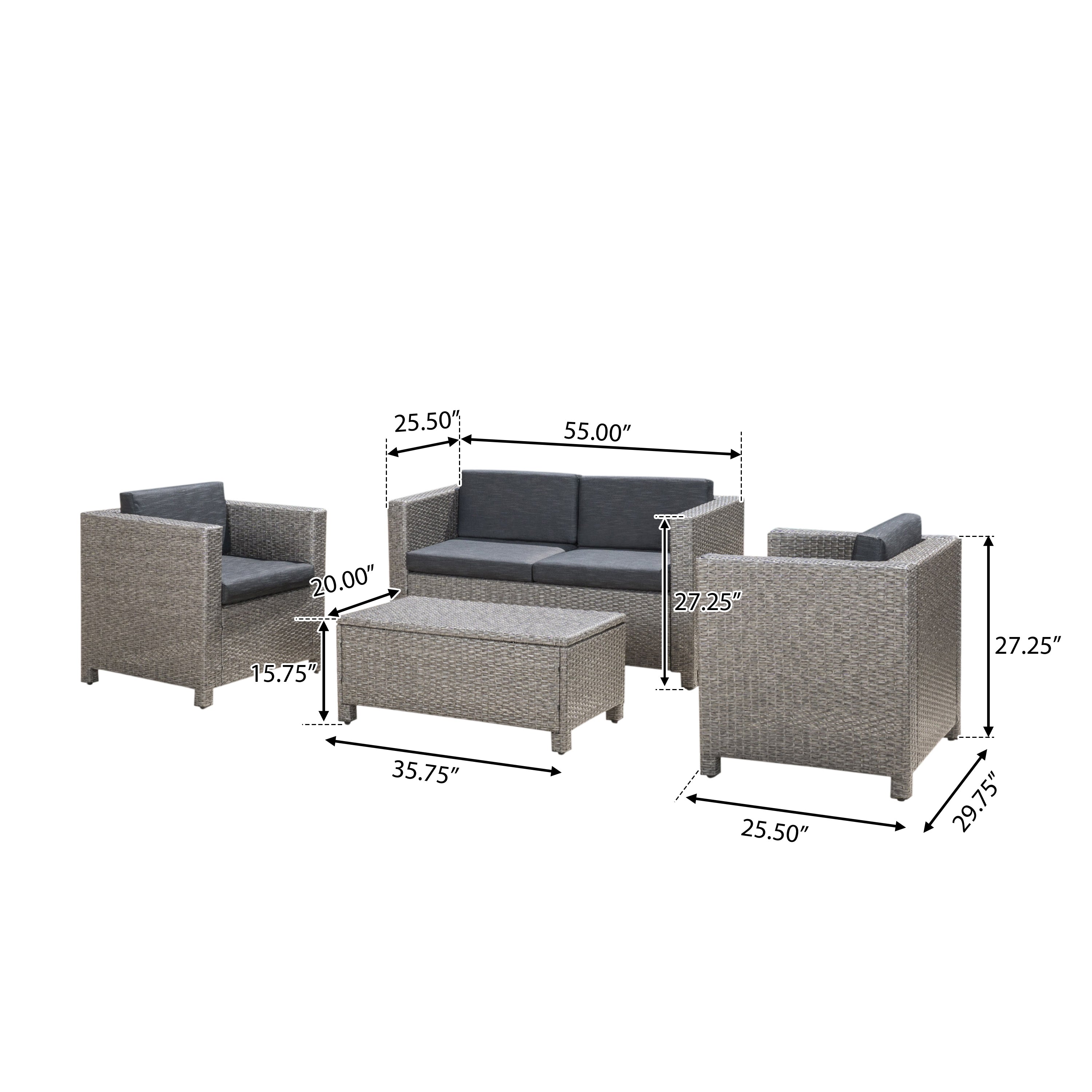 Puerta 4-Piece Outdoor Furniture Set