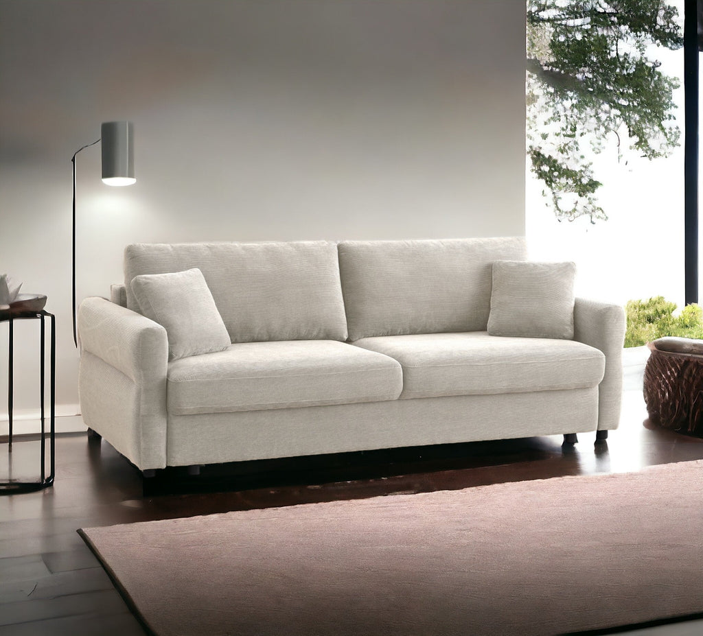 Haran Fabric Pull-Out Sleeper with Storage