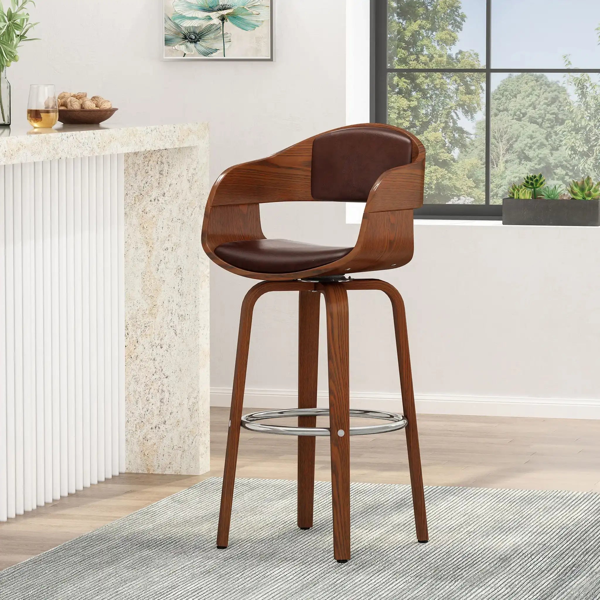 Modern Bar Stool with Swivel Function