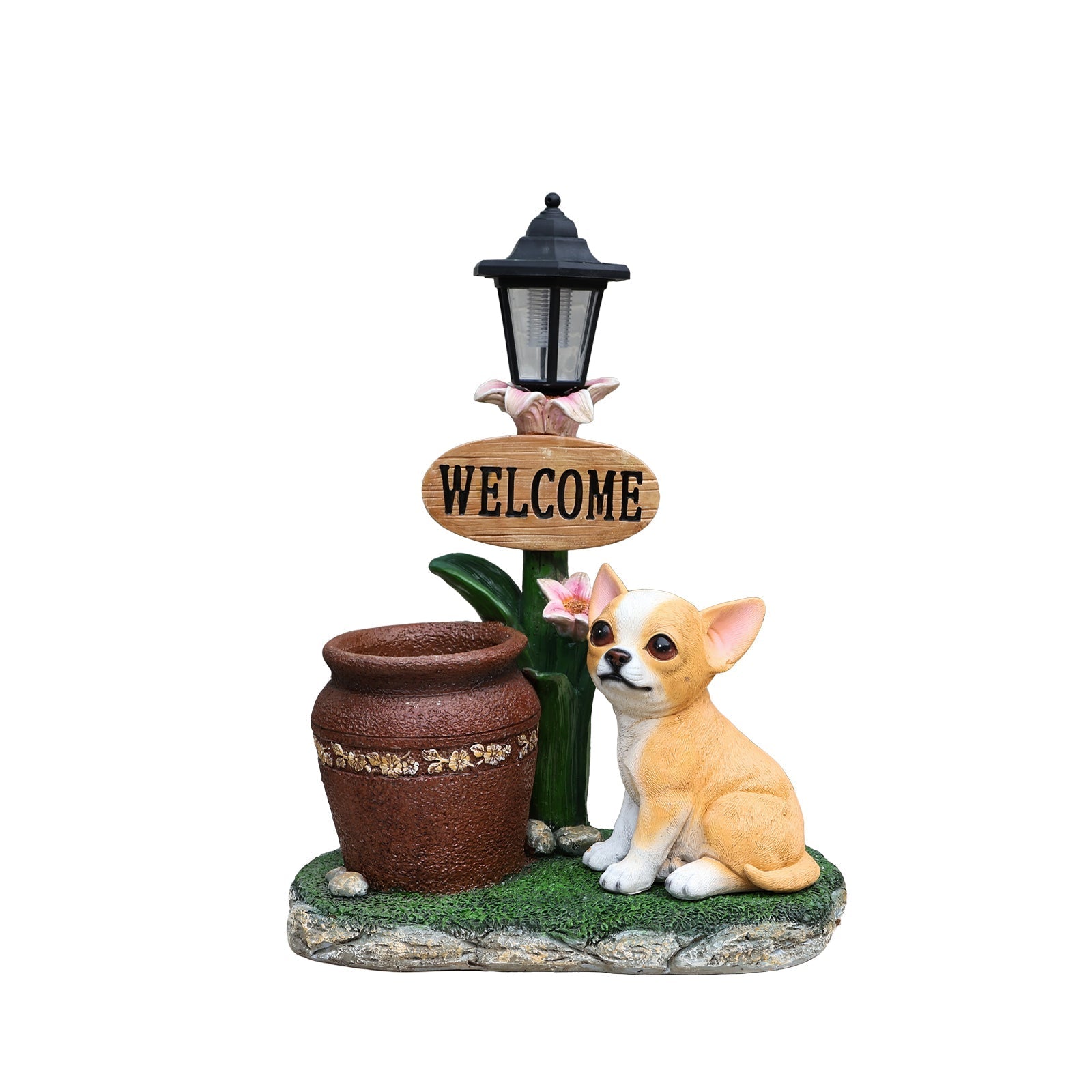 Sitting Corgi Dog Planter Outdoor Decor