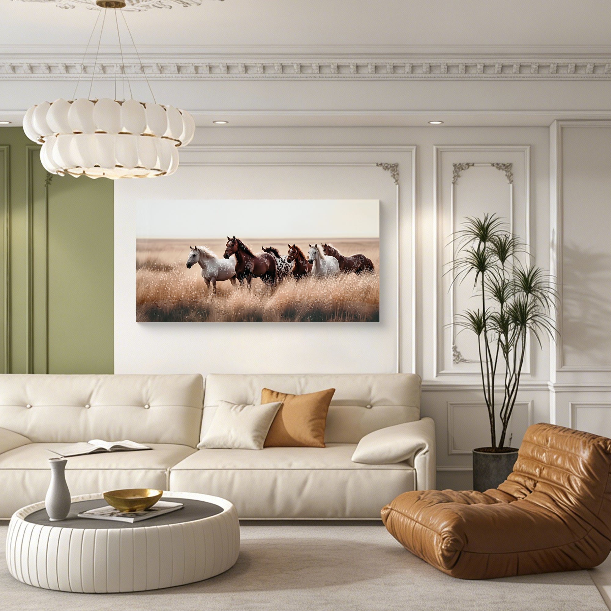Cozy Country Rustic Horses Wall Art Decor
