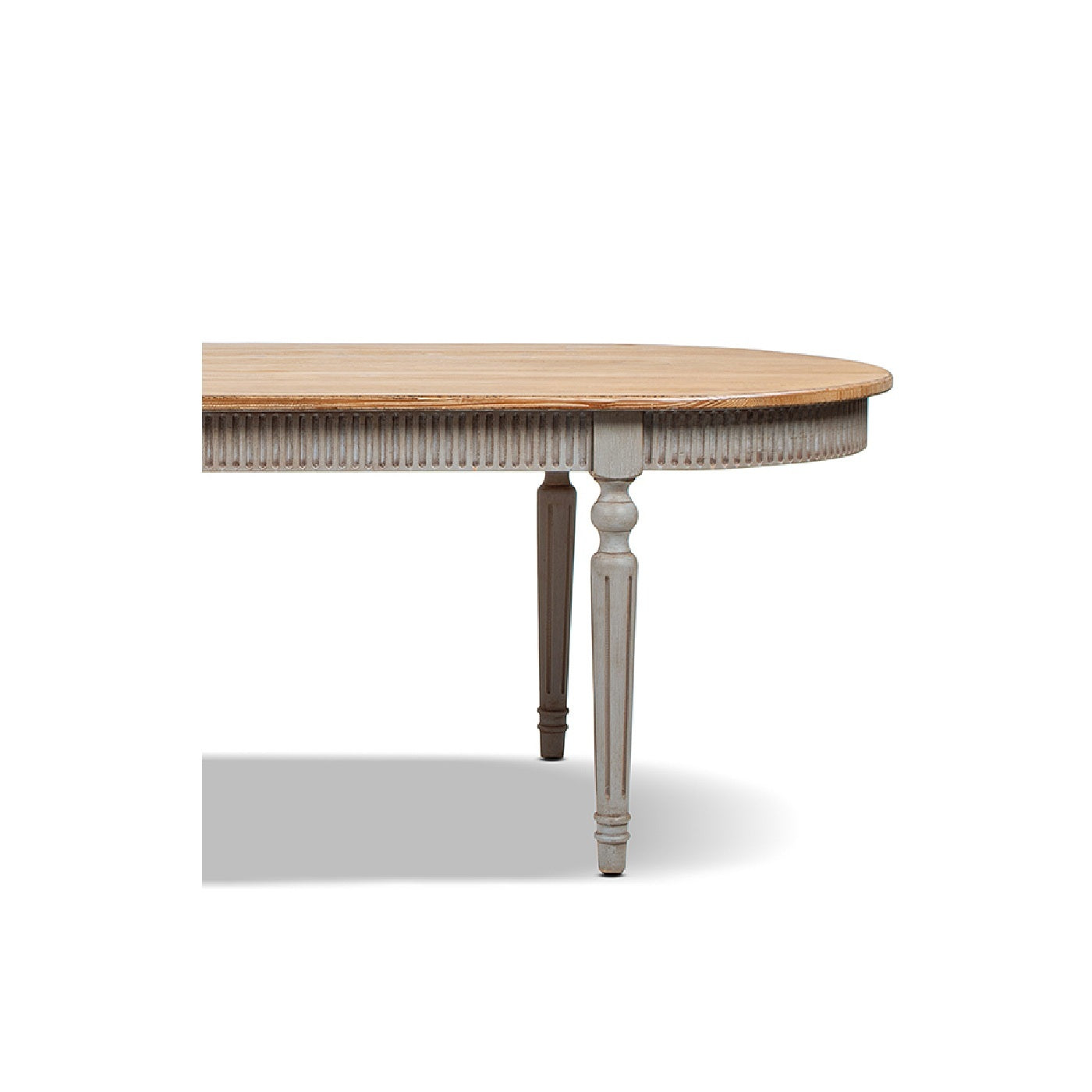 Colette 94' Reclaimed Wood Oval Dining Table