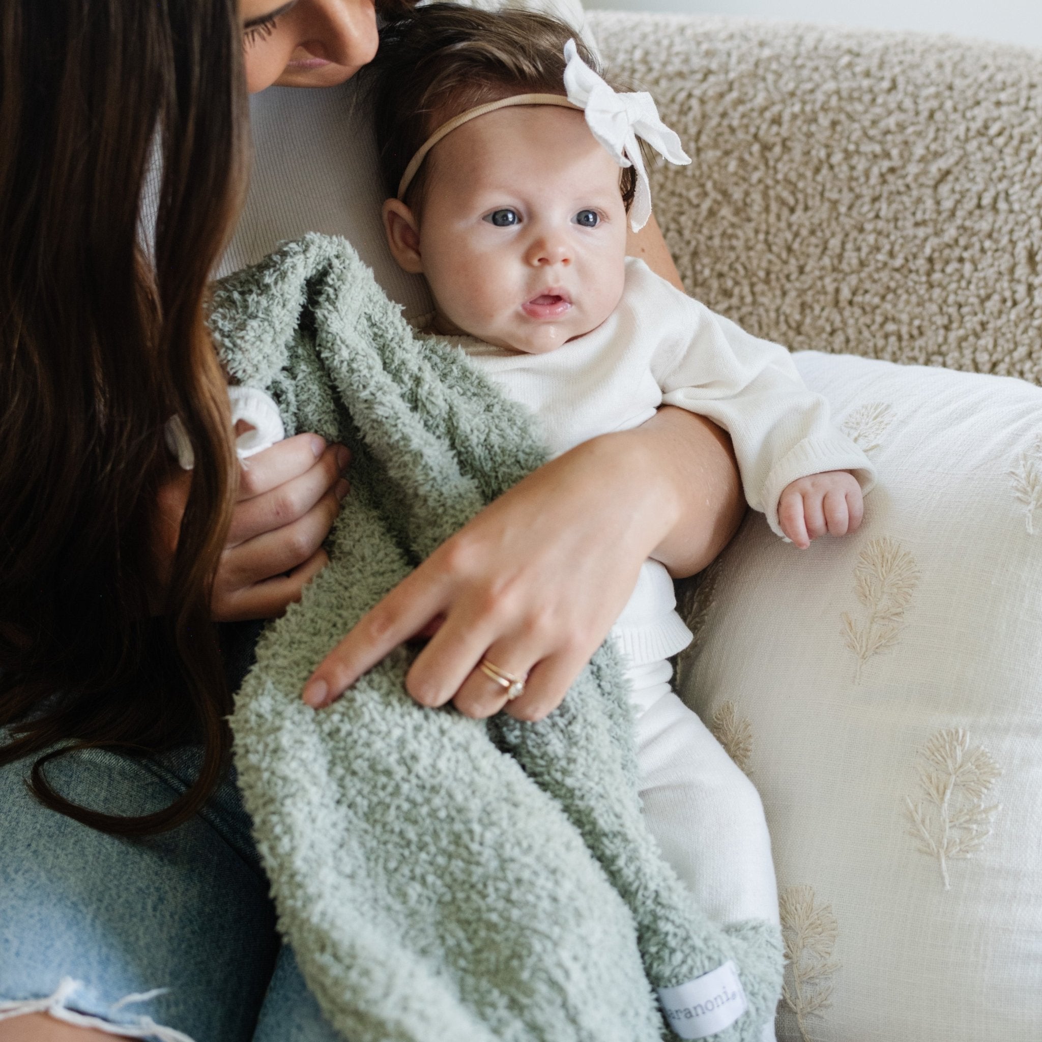 Bamboni Mini Bamboo Rayon Baby Blankets 15x20 Inches