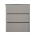 Double Sinks Bathroom Vanity Set with 2 Ceramic Basins