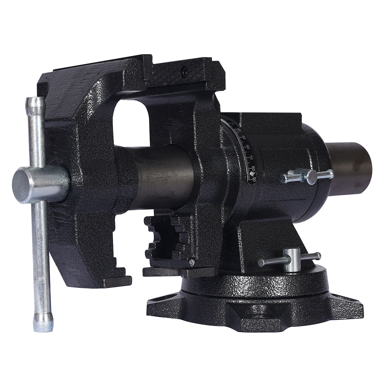 Heavy Duty 5" Multi Jaw Rotating Bench Vise with 360° Swivel Base and Head