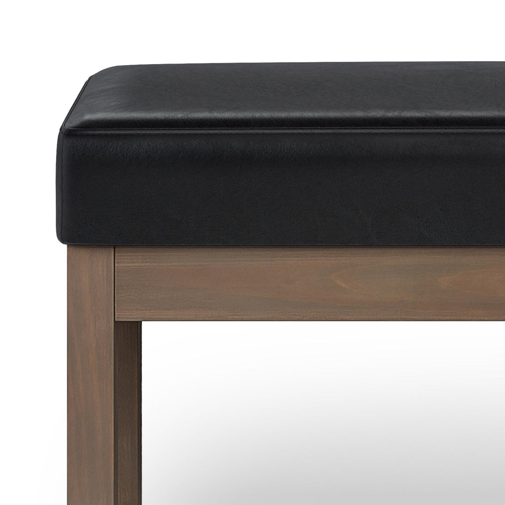 Milltown Large Ottoman Bench - Midnight Black