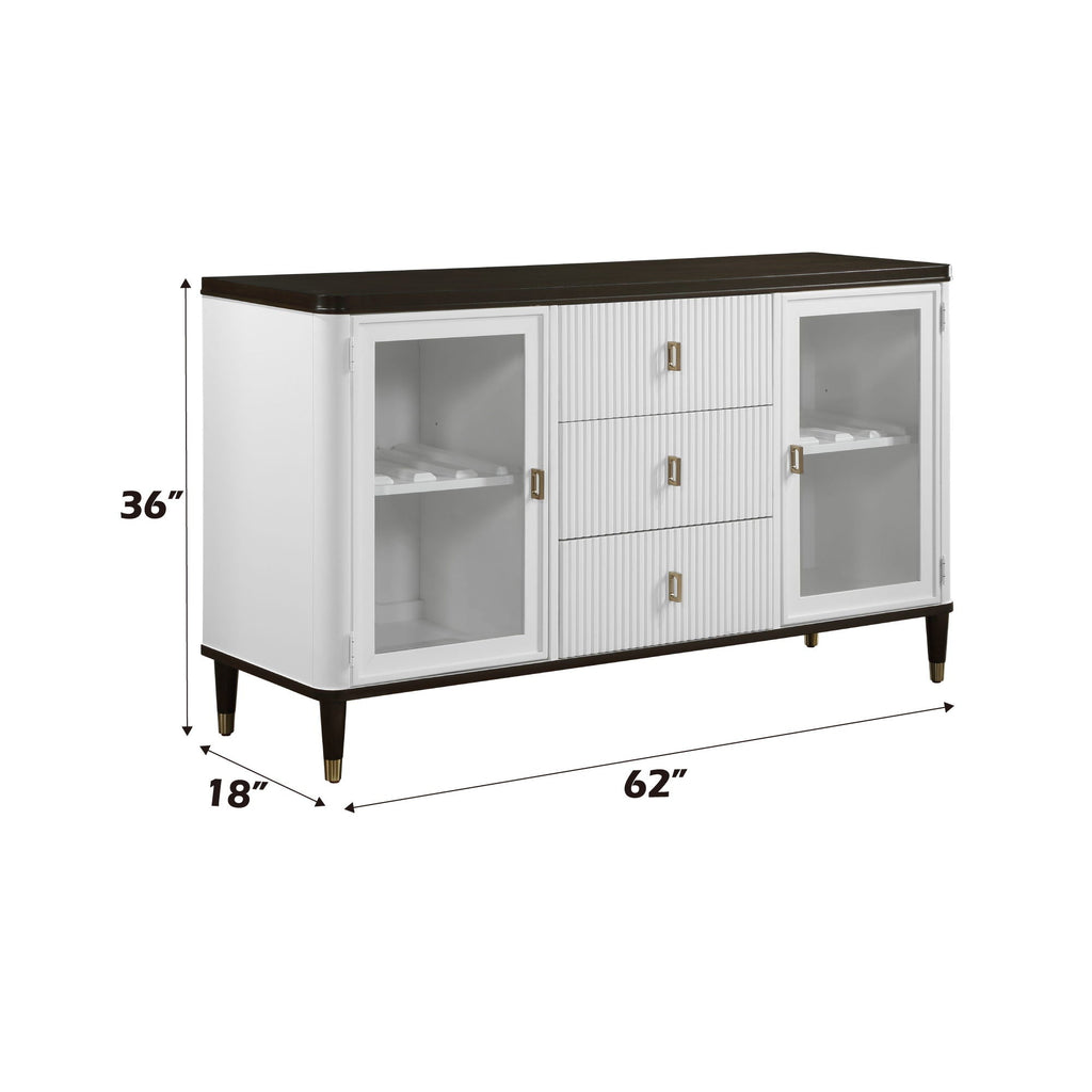 Carene Server Brown / White