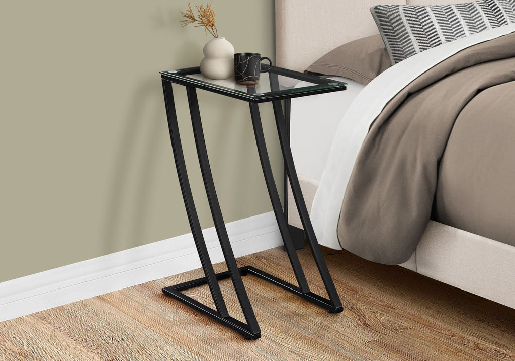 Accent Table C-Shaped with Sturdy Construction