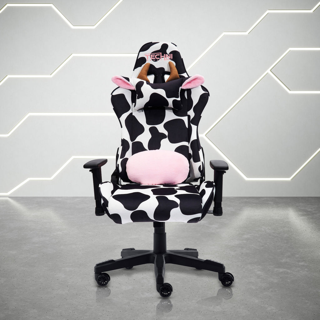 TS85 Cow Print LUXX Series Gaming Chair