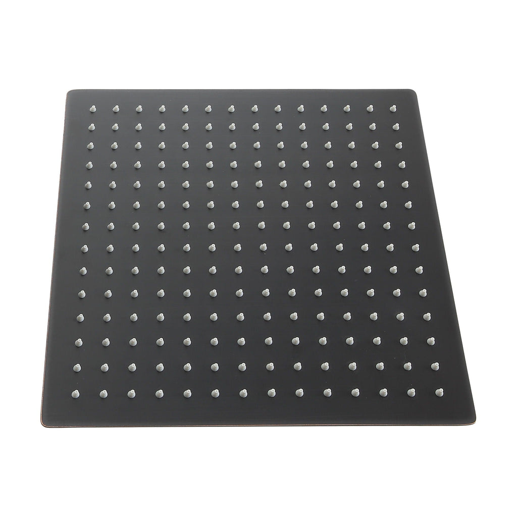 10" Square Rainfall Shower Head With Silicone Nozzle - Oil-Rubbed Bronze