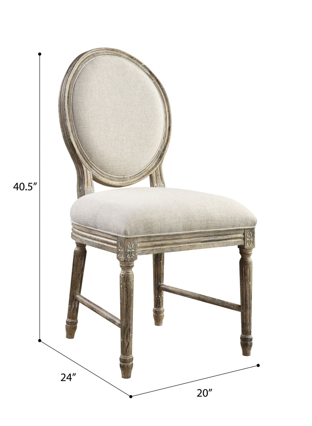 Upholstered Dining Chairs (Set of 2) - Brown