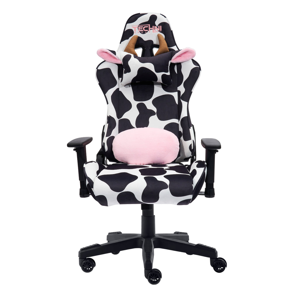 TS85 Cow Print LUXX Series Gaming Chair