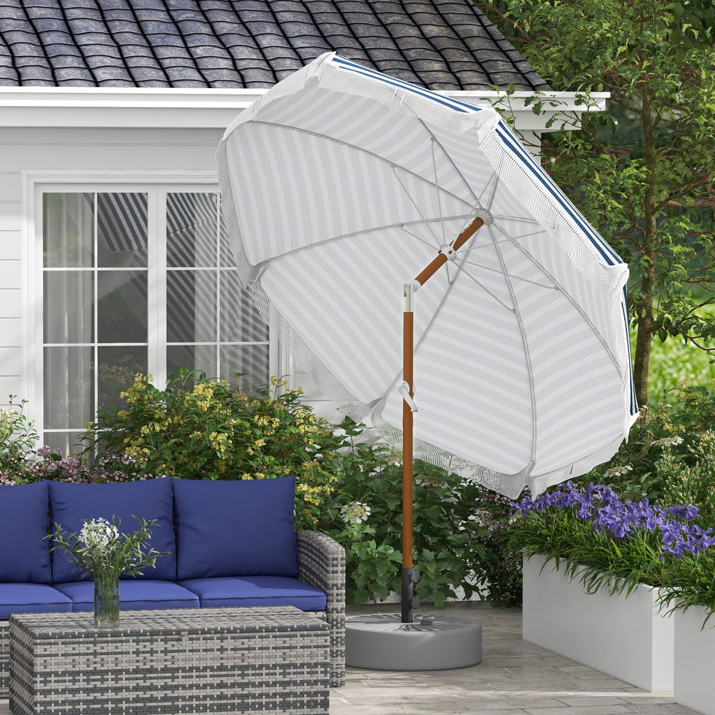 Outsunny 7 x 7 ft Outdoor Patio Umbrella with Tilt and Vent