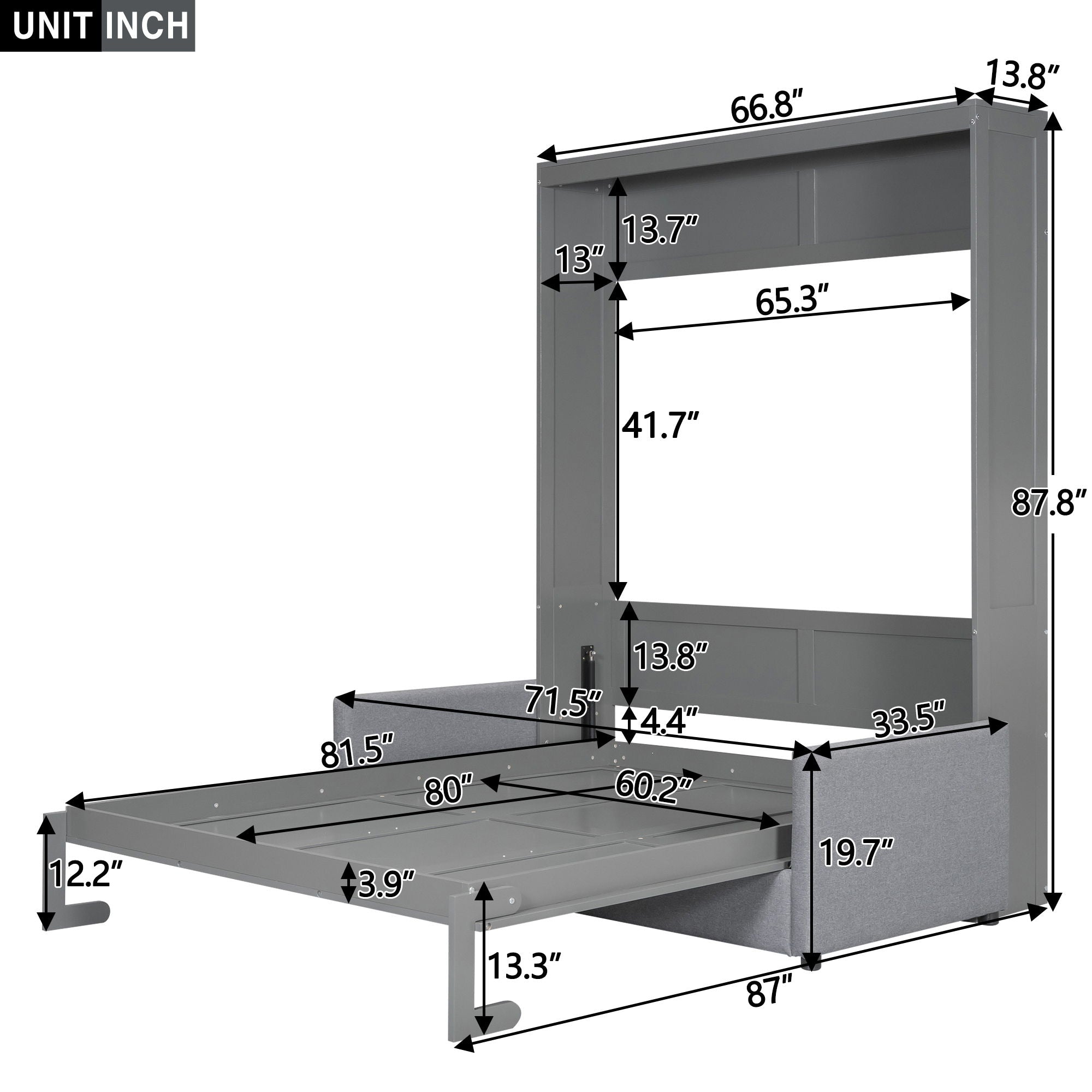 Murphy Wall Bed With Cushion