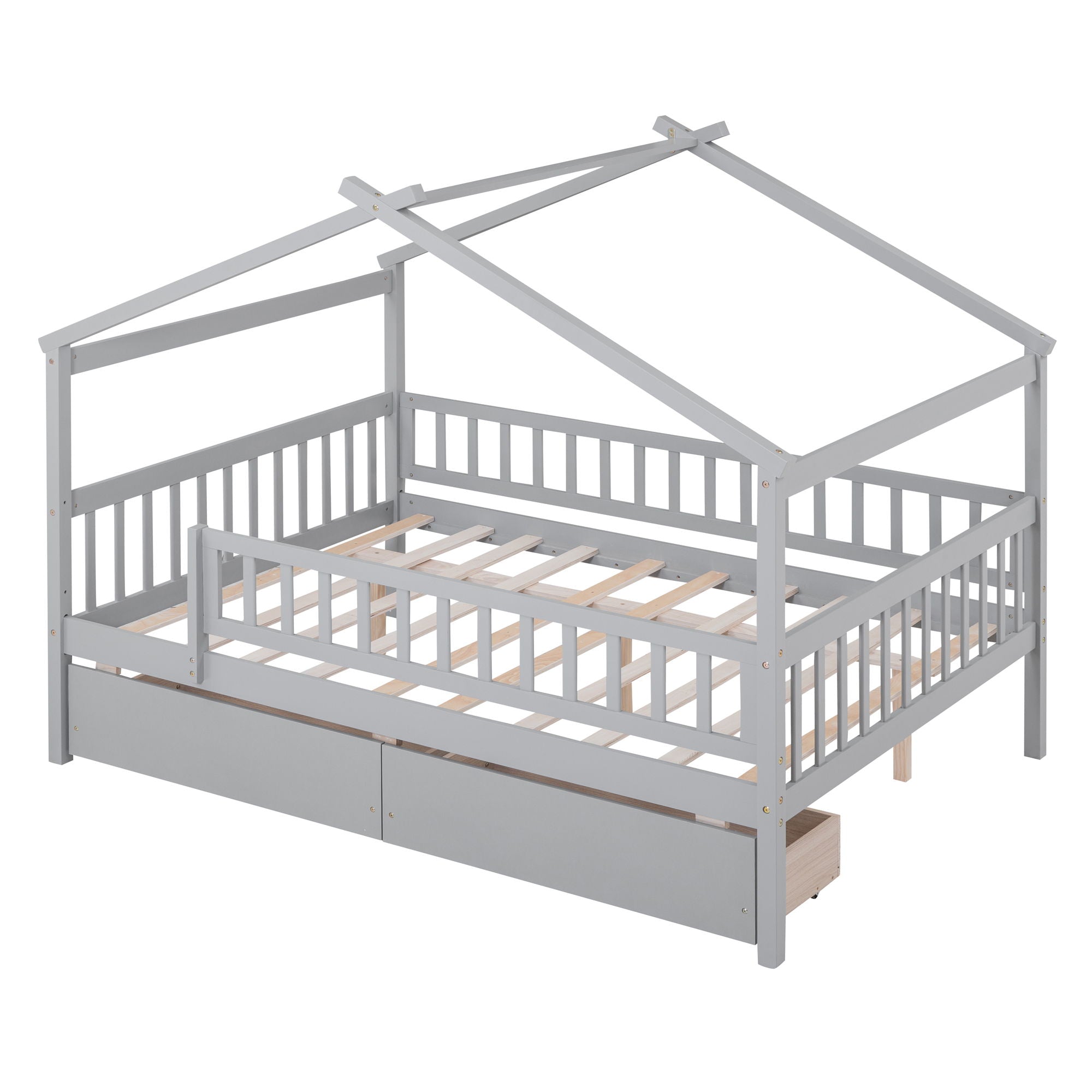 House Bed With 2 Drawers