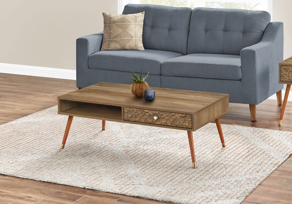 Mid-Century Modern Walnut Coffee Table with Storage