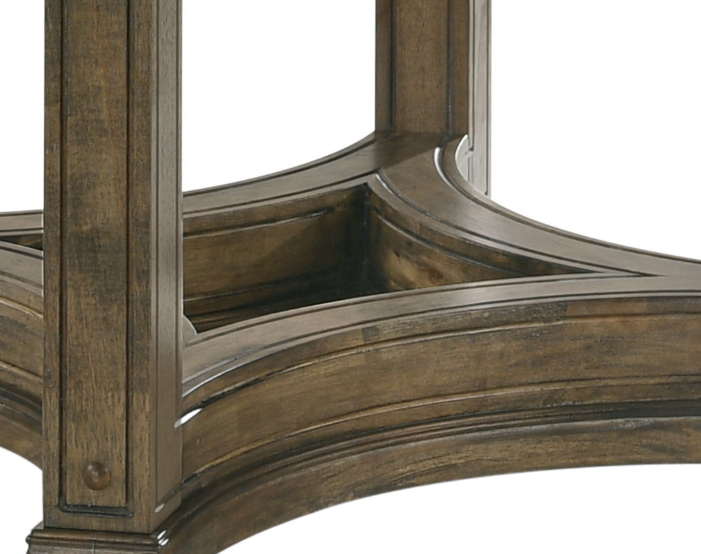 Parfield 5 Pieces Round Dining Room Set - Light Brown / Oak